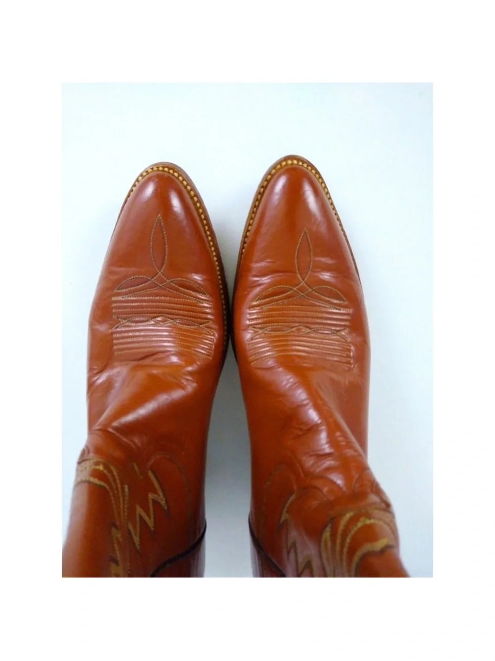 Dan Post Cowboy Western Boots Brown Leather 12B